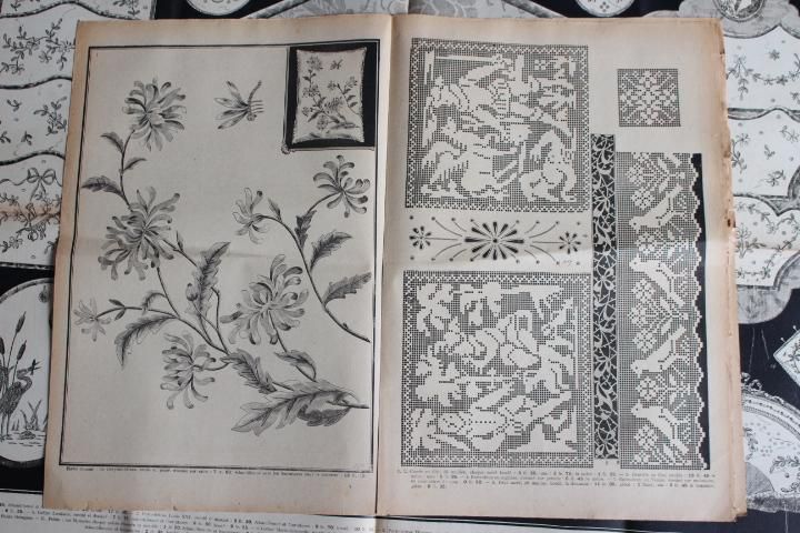 フランスアンティーク☆LE PETIT ECHO DE LA BRODERIE☆1908年