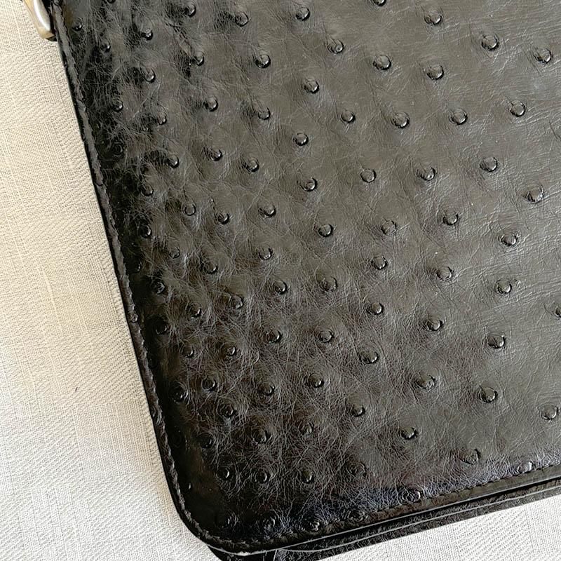 BALLY ショルダーバッグ オーストリッチ ハンドバッグ