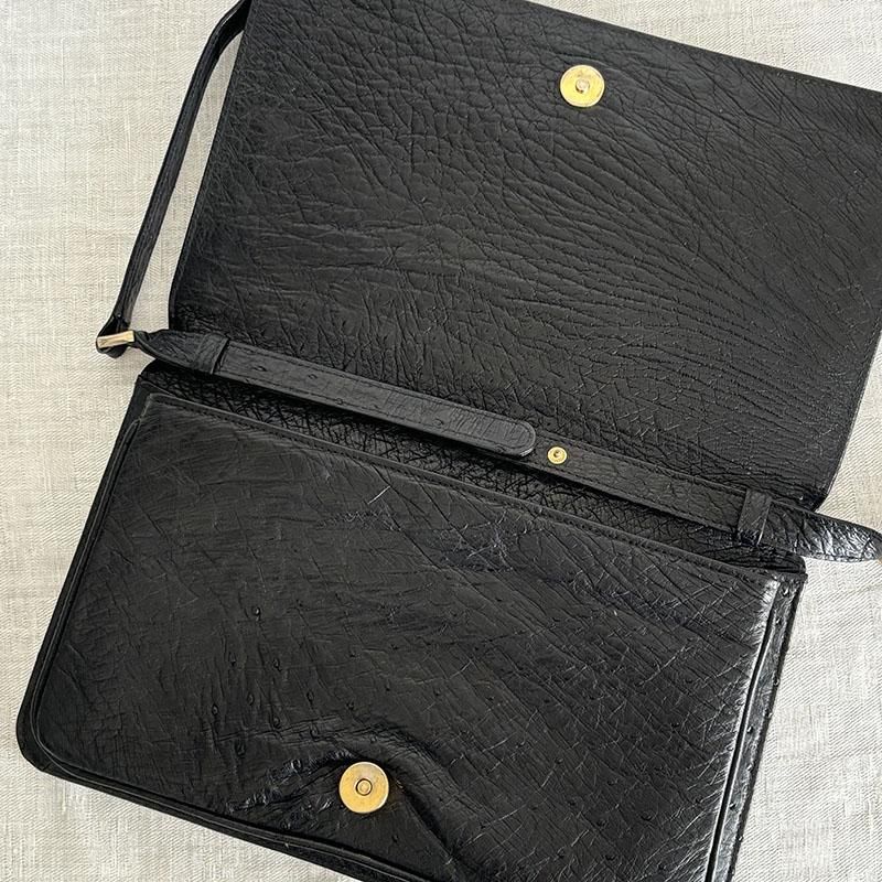 BALLY ショルダーバッグ オーストリッチ ハンドバッグ
