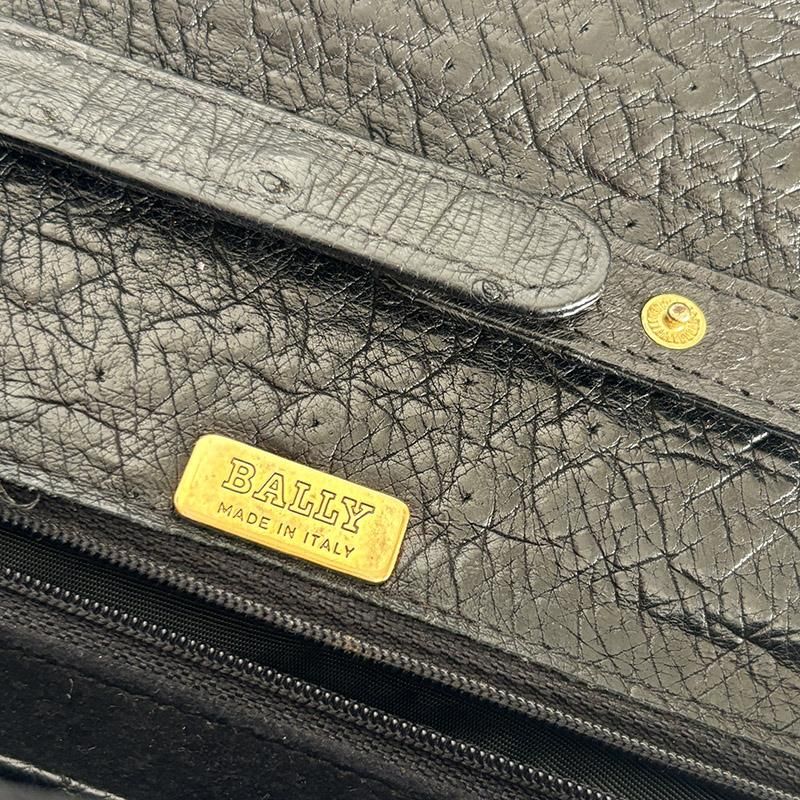 BALLY ショルダーバッグ オーストリッチ ハンドバッグ
