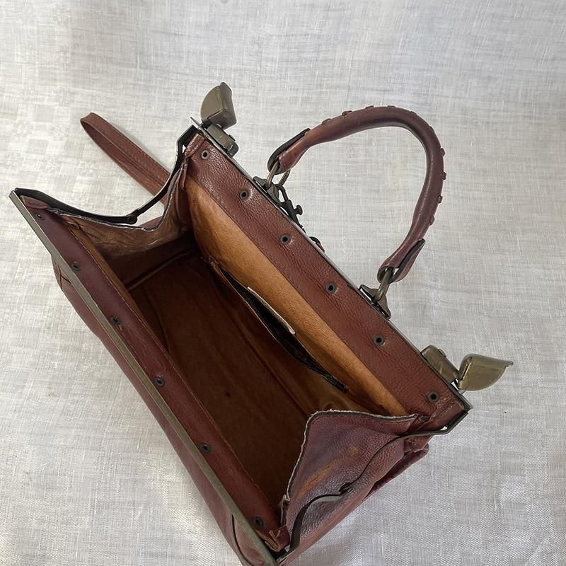 1900年代頃フランス・本革　ドクターバッグ 1900年代頃フランス・本革 ドクターバッグ