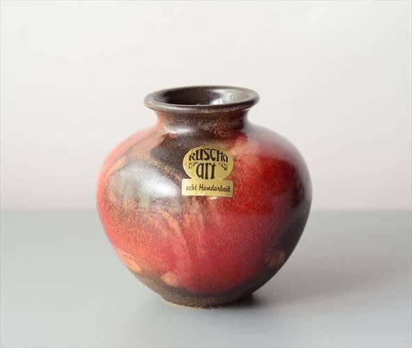 ドイツ製 ヴィンテージ Ruscha Fat Lava Vase 花瓶 花器 ドイツ製 ヴィンテージ Ruscha Fat Lava Vase 花瓶 花器