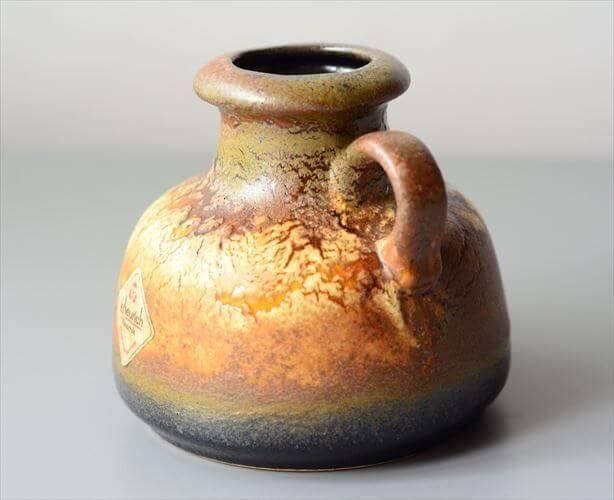 ドイツ Fatlava 】 Scheurich 花瓶 15cm（西ドイツ製