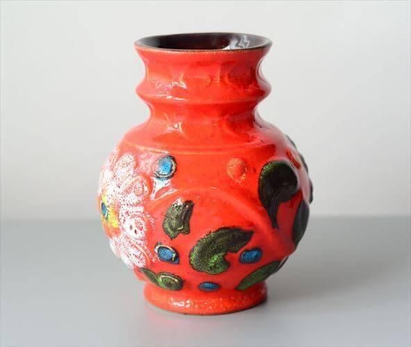 ドイツ製 ヴィンテージ Bay Keramik Fat Lava Vase 花瓶 花器
