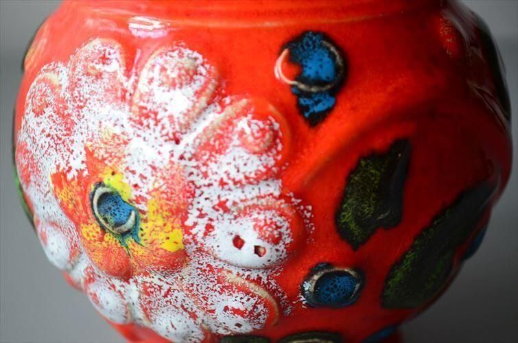 ドイツ製 ヴィンテージ Bay Keramik Fat Lava Vase 花瓶 花器 ドイツ製 ヴィンテージ Bay Keramik Fat Lava Vase 花瓶 花器
