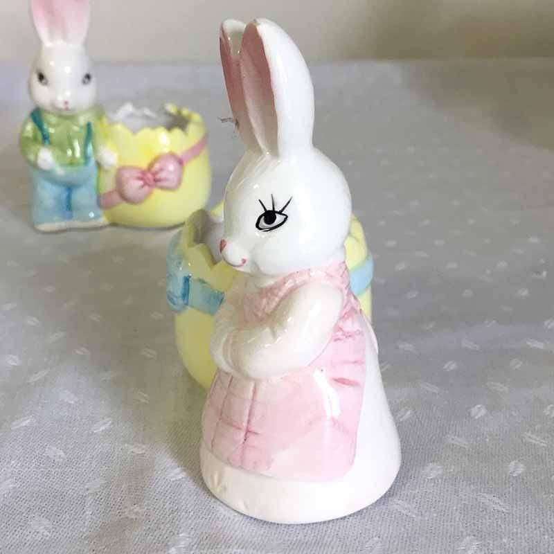 イースター うさぎのミニポット(女の子) 12OTas12-1 - ANTIQUE イースター うさぎのミニポット(女の子) 12OTas12-1 - ANTIQUE