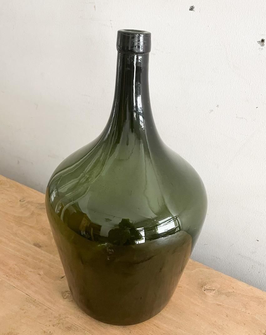 デミジョンボトル　茶色　アンティーク フランス アンバーカラーのデミジョンボトル – 神戸アンティーク