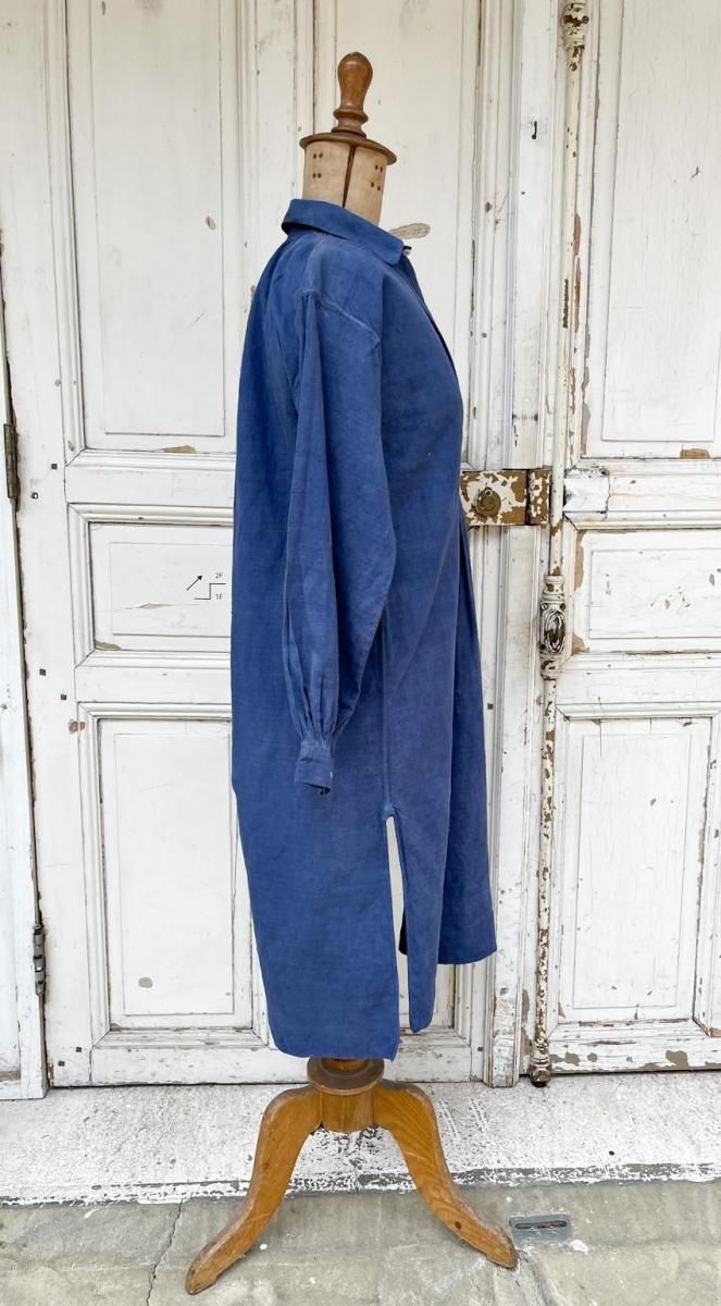 フランス製アンティークの手仕事リネンワンピース