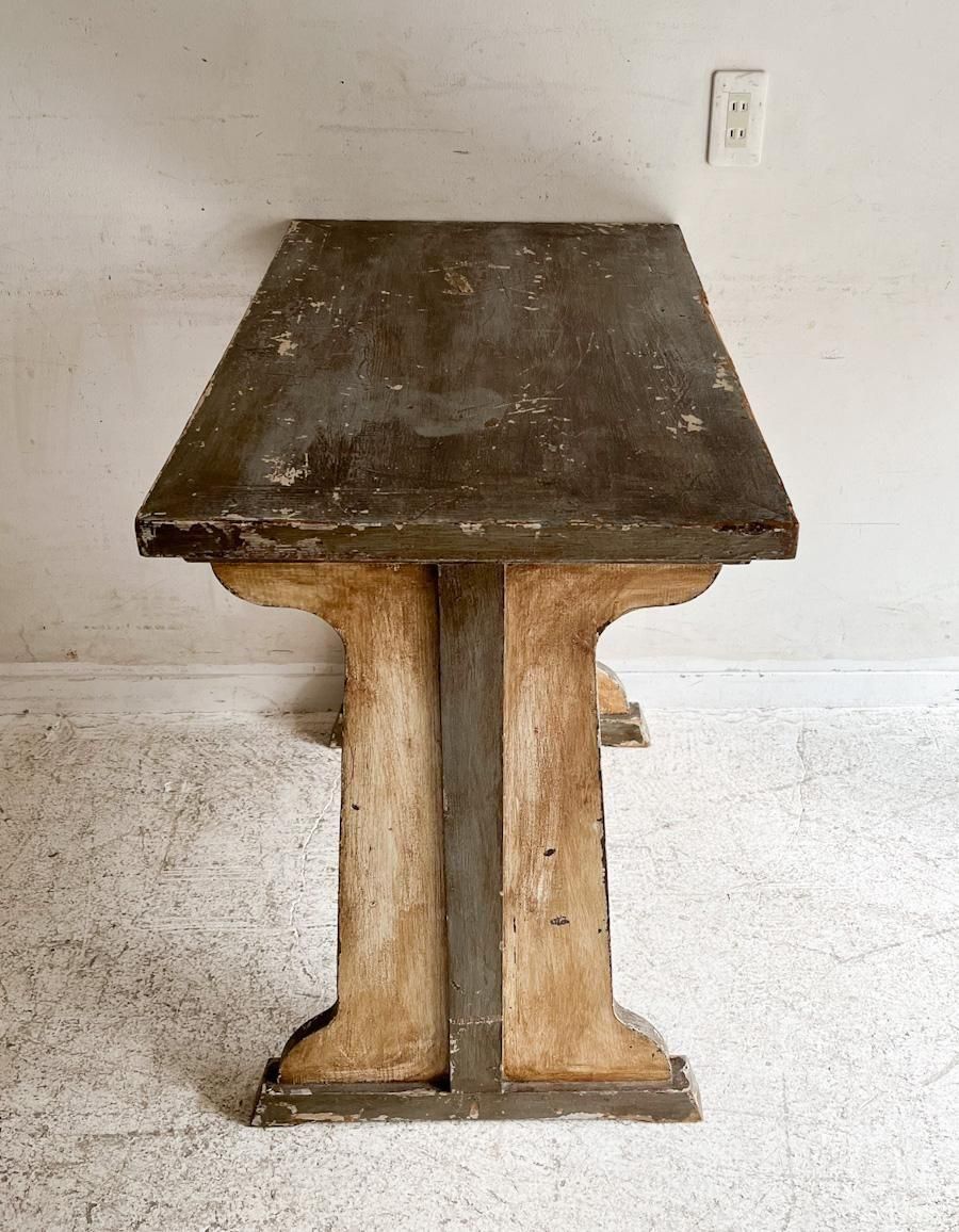 フランス製アンティークパイン説教台カウンターテーブル