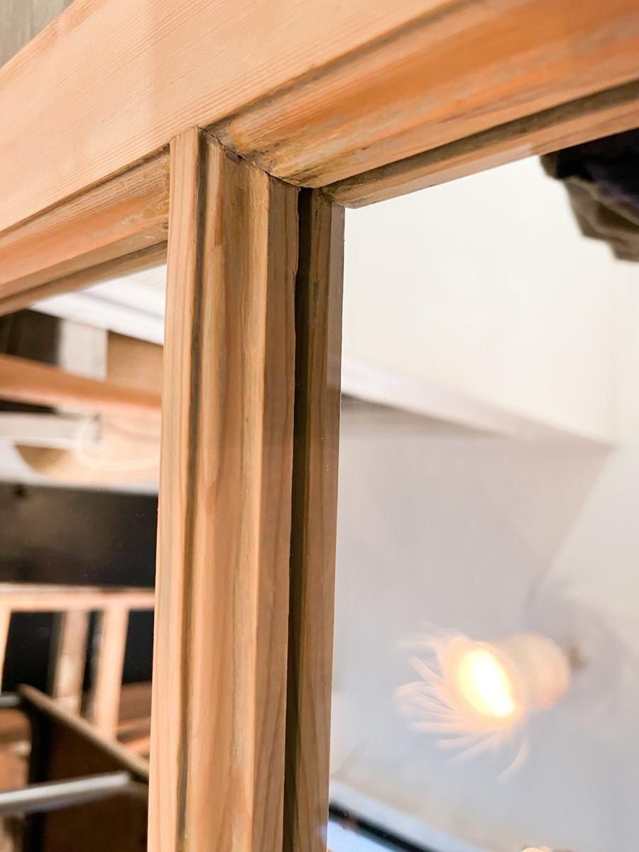 フランス製アンティークパインのおしゃれミラー