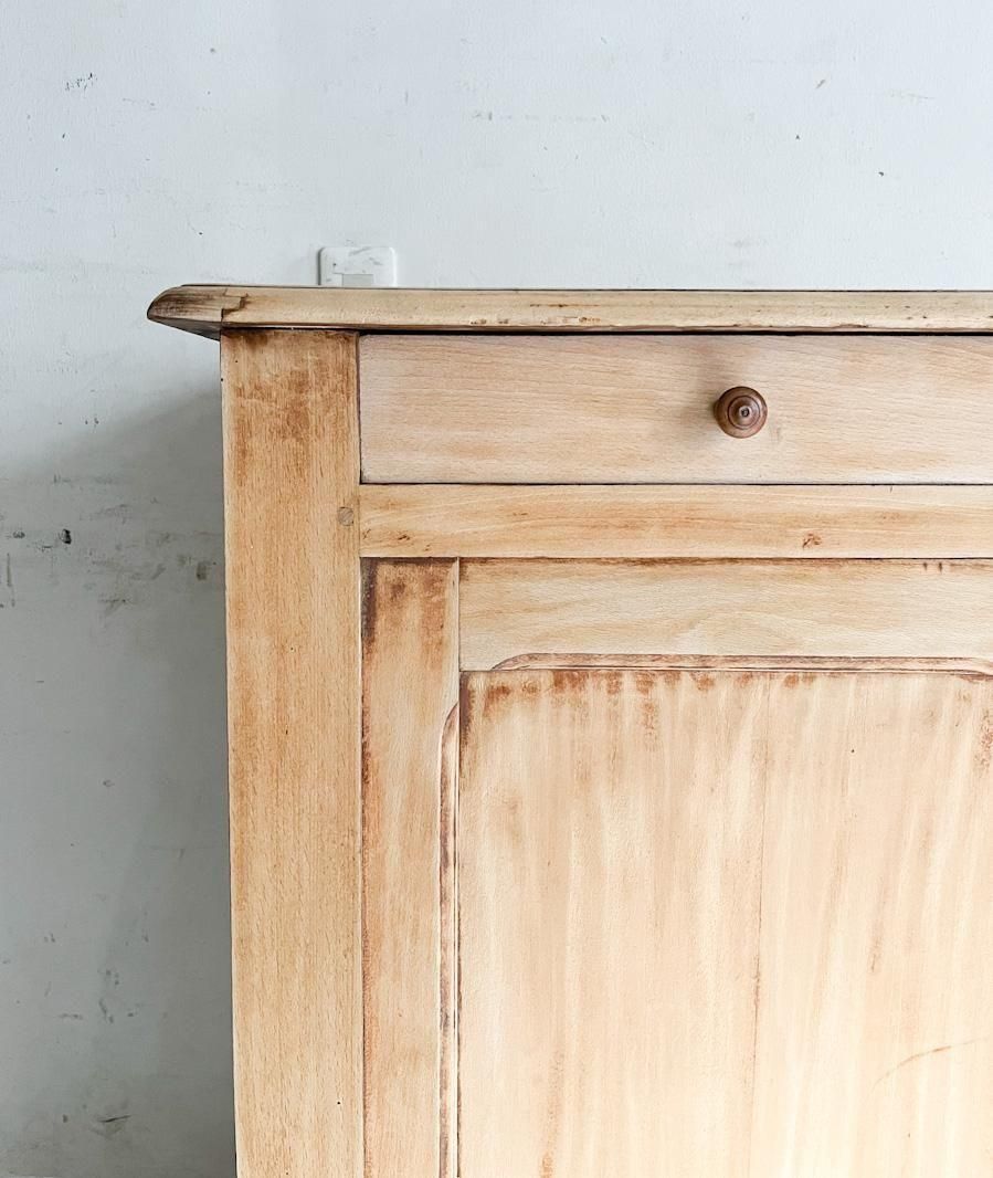 フランス製アンティークビーチキャビネットS