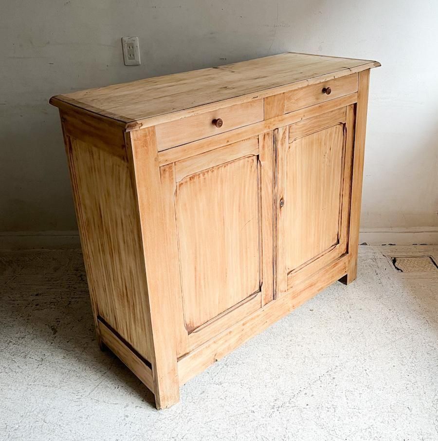 フランス製アンティークビーチキャビネットS