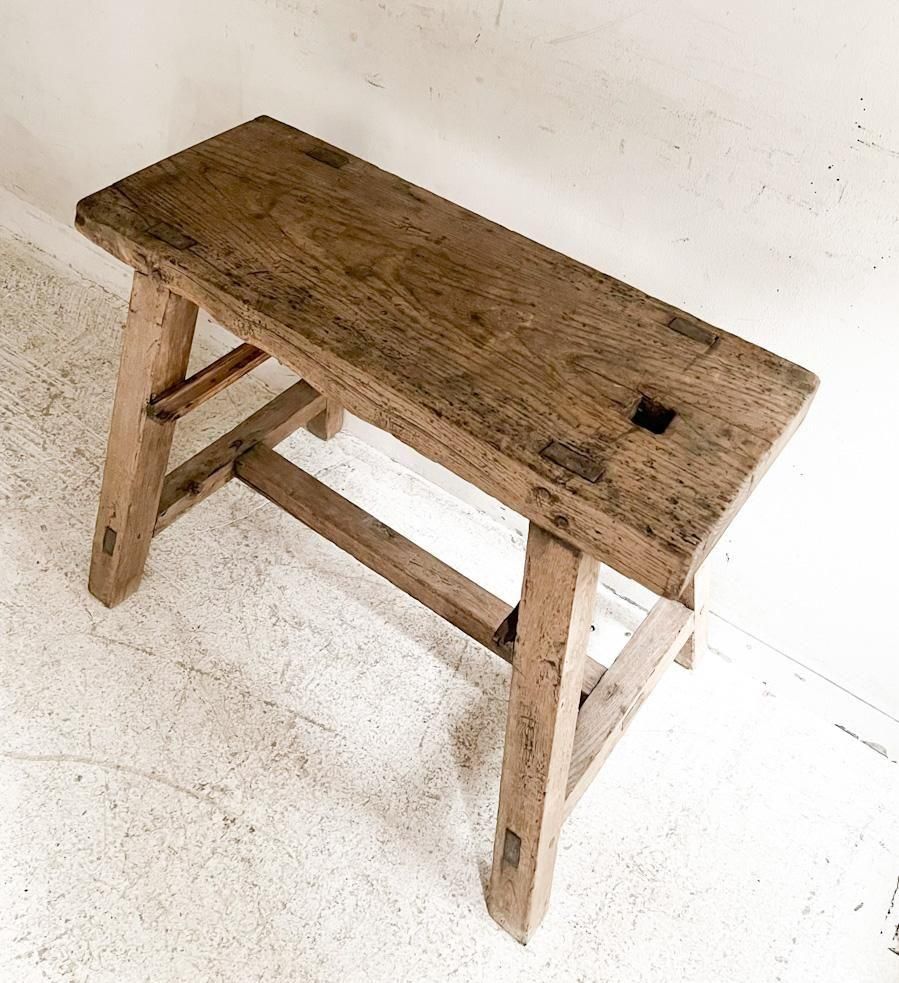 フランス製アンティークオークのワークベンチ