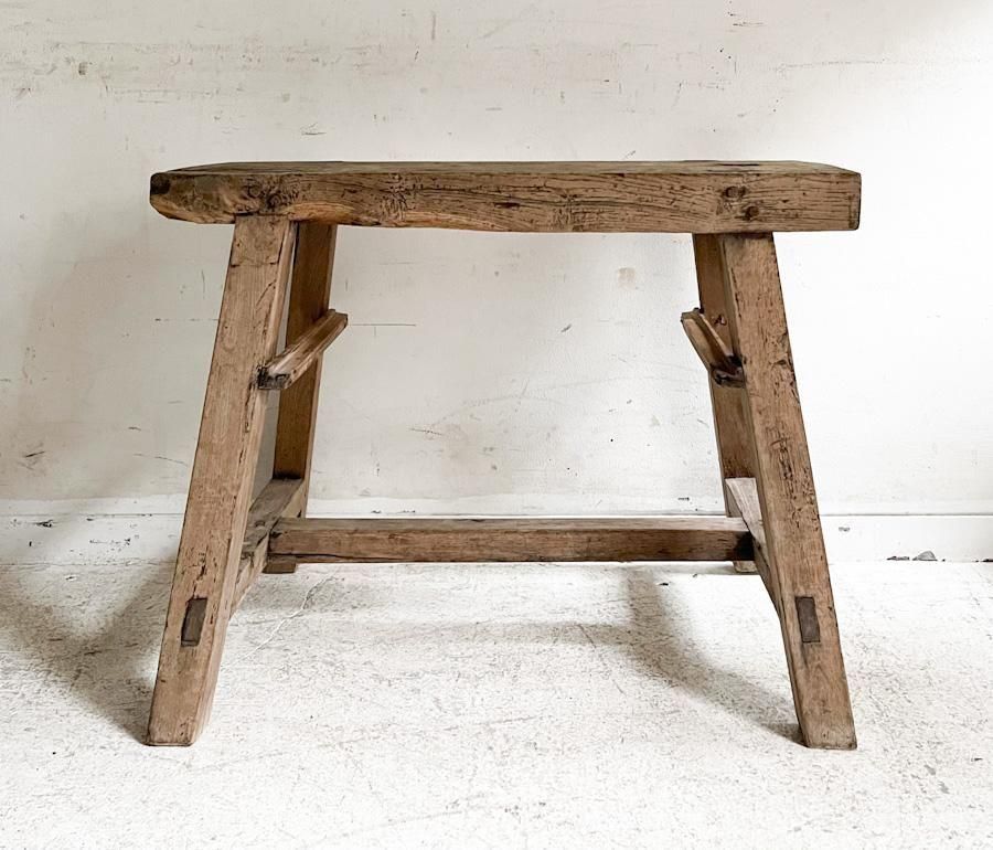 フランス製アンティークオークのワークベンチ