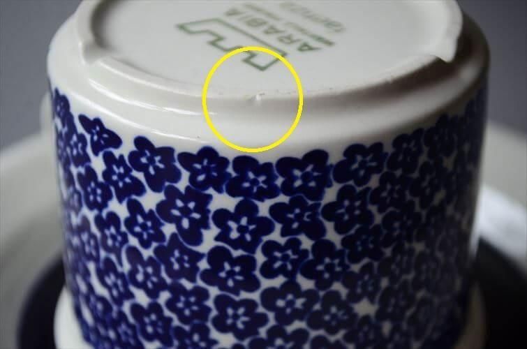 アラビア ファエンツァ カップ&ソーサー ヴィンテージ 陶器