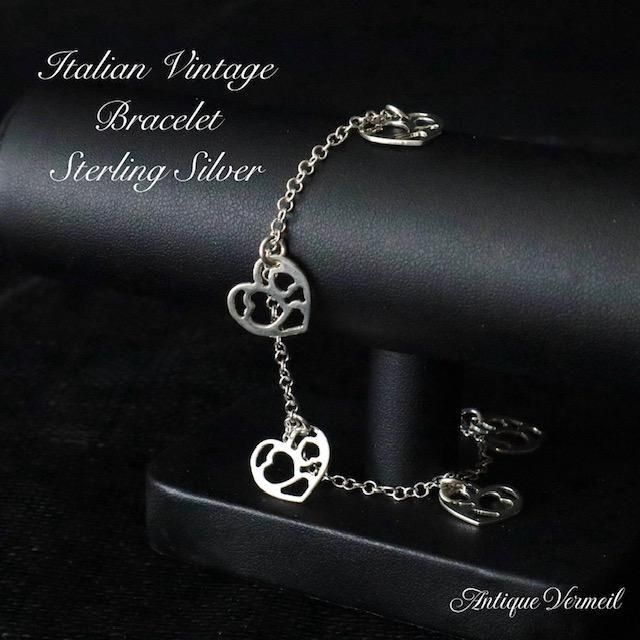 ITALY 925 ヴィンテージ シルバーブレスレット シルバーブレスレット チェーンブレスレット ITALY silver 925
