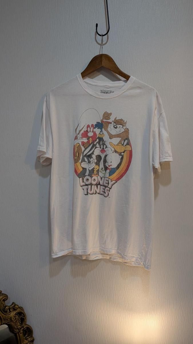 ヴィンテージUSA製 トゥイーティーTシャツ 白Lサイズ 可愛い