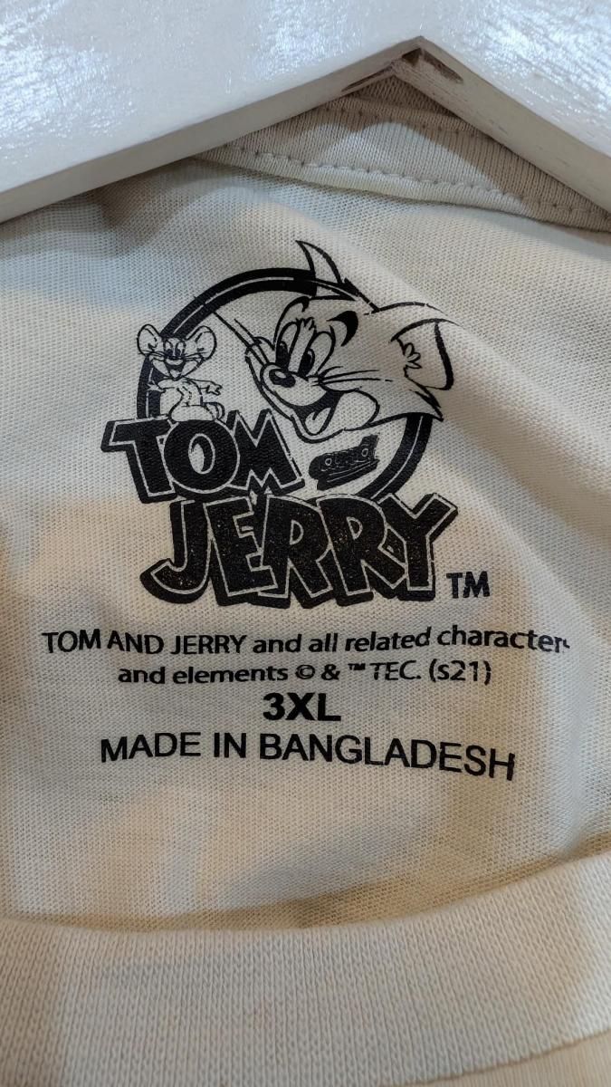 TOM&JERRY トムとジェリー 80s vintege オーバーサイズ　レア tシャツ Tom＆Jerry/トムとジェリー キャラクター ヴィンテージ