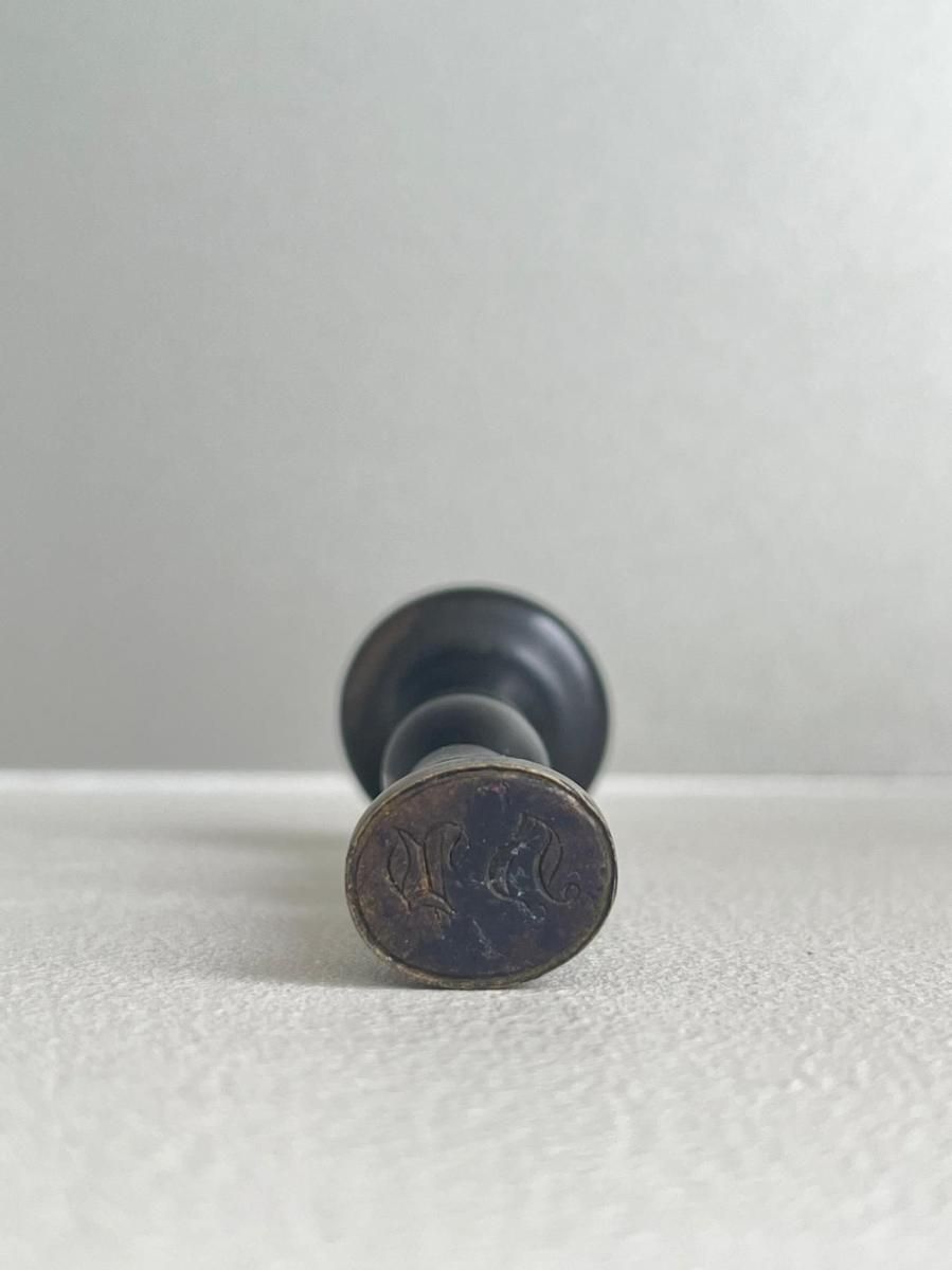 フランスアンティーク　宿木　シルバー　シーリングスタンプ　ステーショナリーセット フランスアンティーク シーリングスタンプ モノグラムHB
