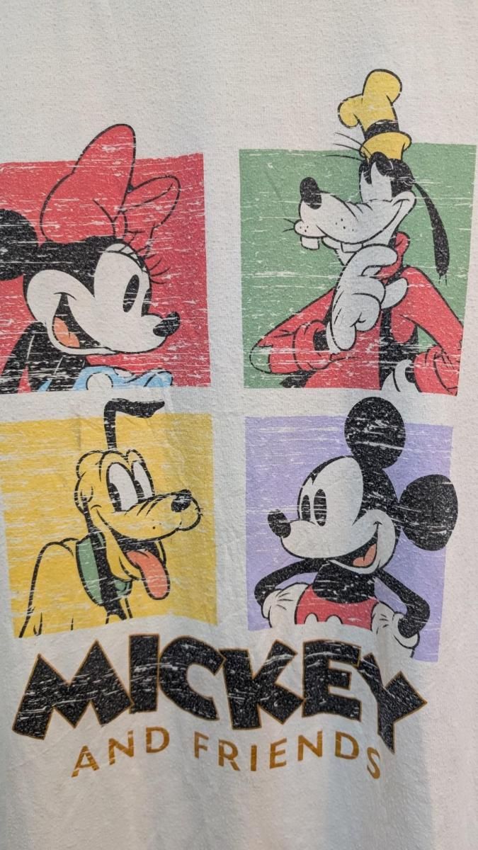 ユーロディズニー グーフィー×ミッキーTシャツ ビンテージ　Disey 古着 ユーロディズニー グーフィー×ミッキーTシャツ ビンテージ Disey