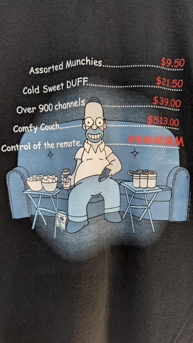 【1989年USA製】THE SIMPSONS シンプソンズ Ｔシャツ サイズL 1989年USA製】THE SIMPSONS シンプソンズ Tシャツ サイズL