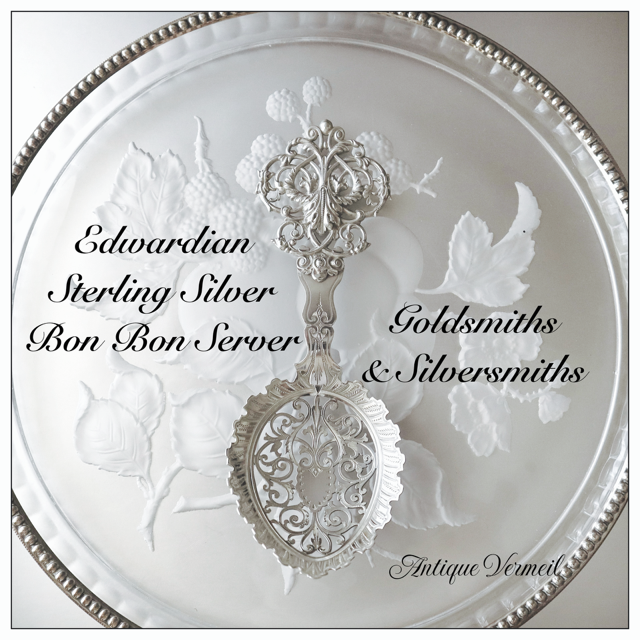 希少な英国製アンティークシルバートーストラック1907年