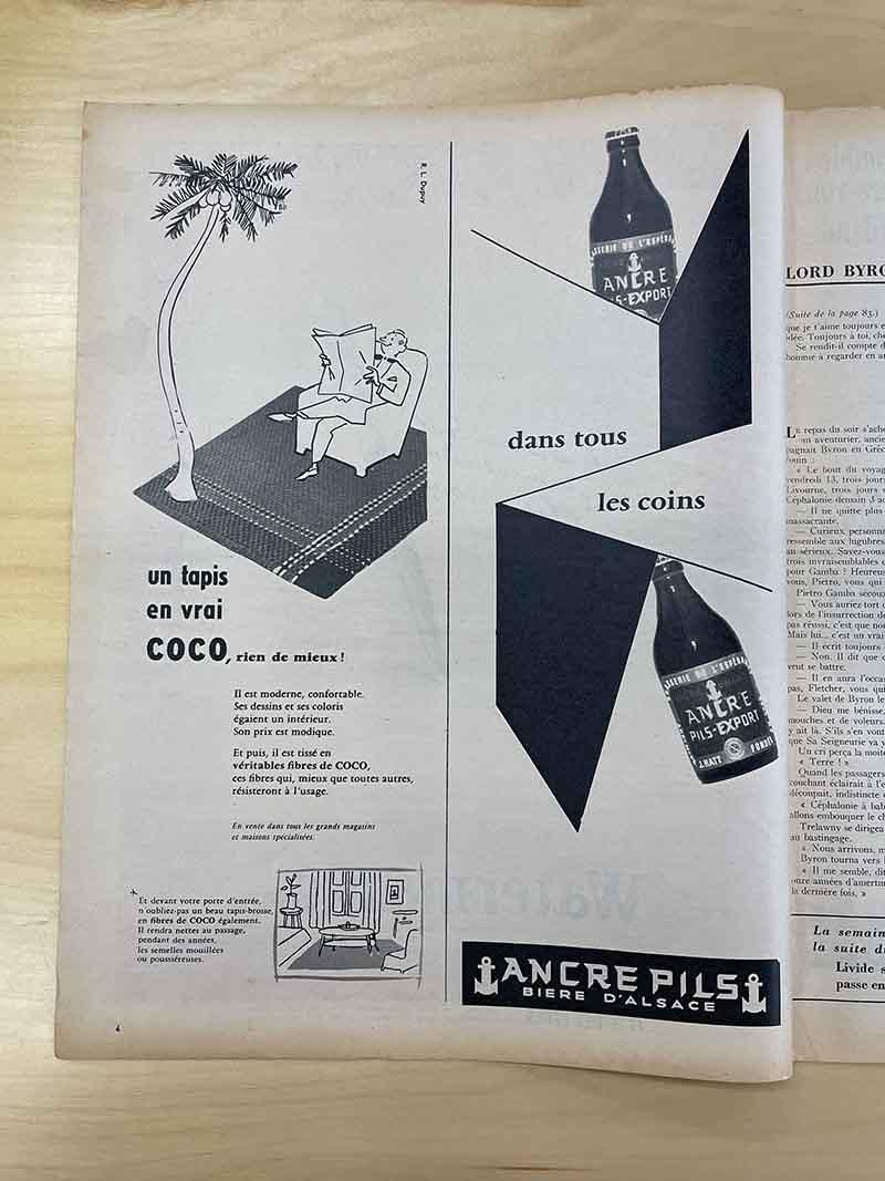 ơ PARIS MATCH1956ǯ2PΥ/ 2P2 Waterman륳ʤ 19PSd11-16