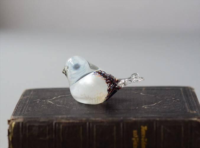 フィンランド製ヴィンテージガラス小鳥