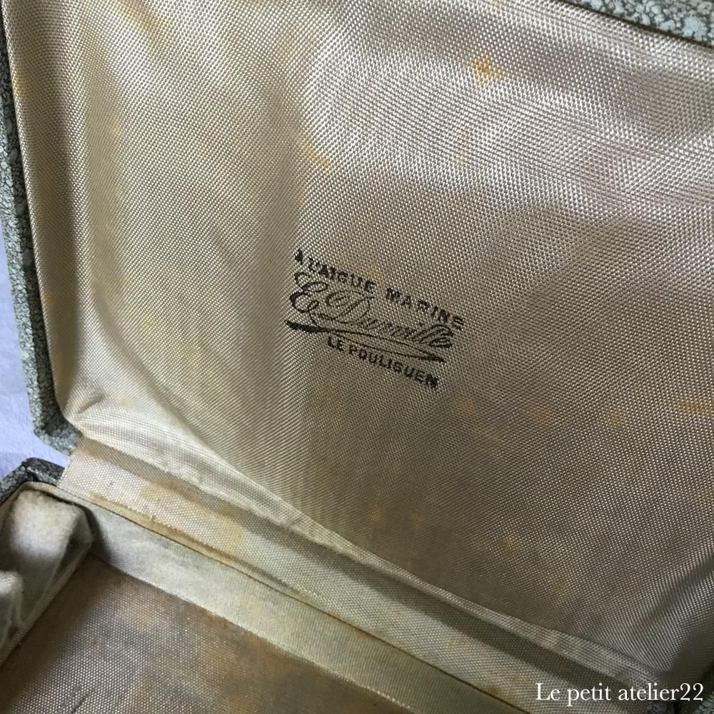 フランスアンティーク シルバープレートのスプーン 12本セット 古いケース付き 箱付12本)(S)フランス Boulenger アンティーク シルバープレート