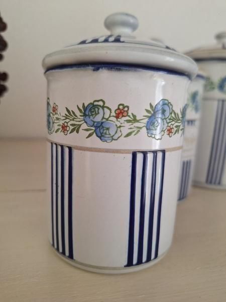 ミニチュア BB社ローズガーランド風 ブルーストライプ フランス