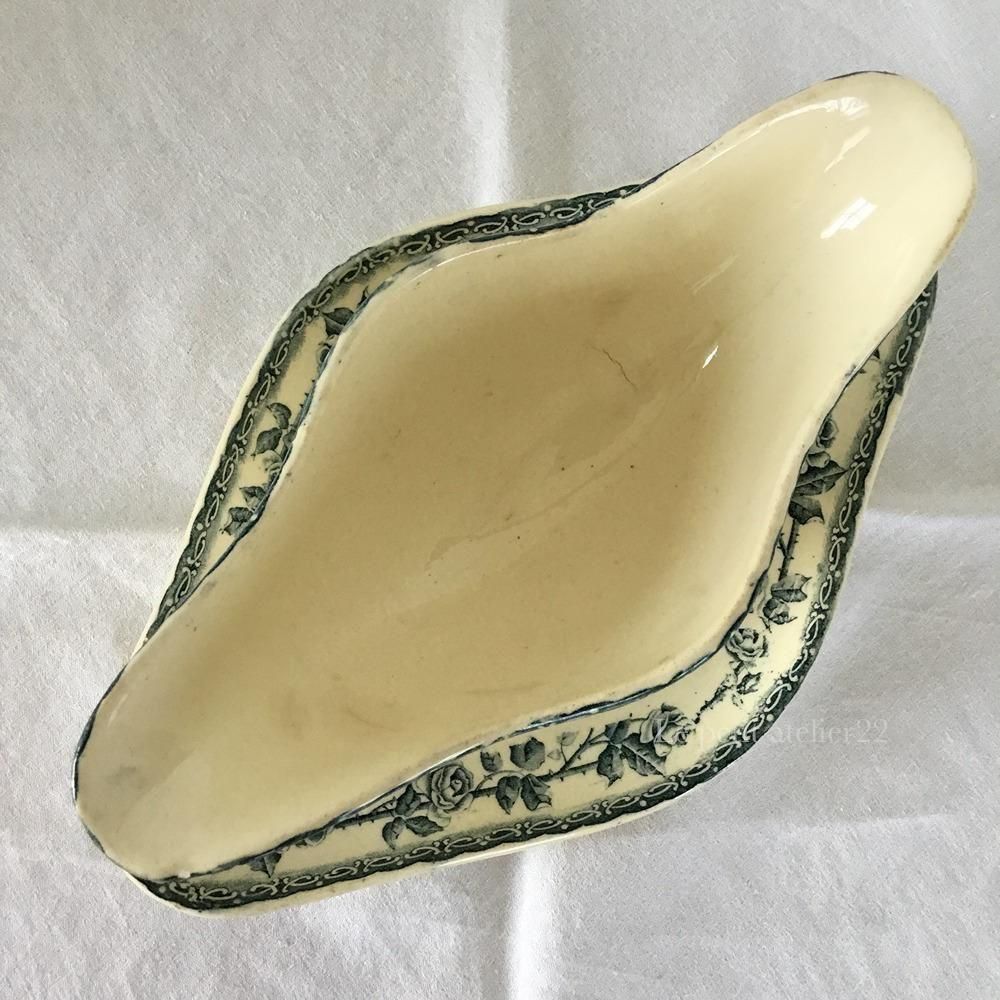 フランスアンティーク　ショワジールロワ　ソーシエール ショワジールロワ窯Wild Roseソーシエール フランスアンティーク食器