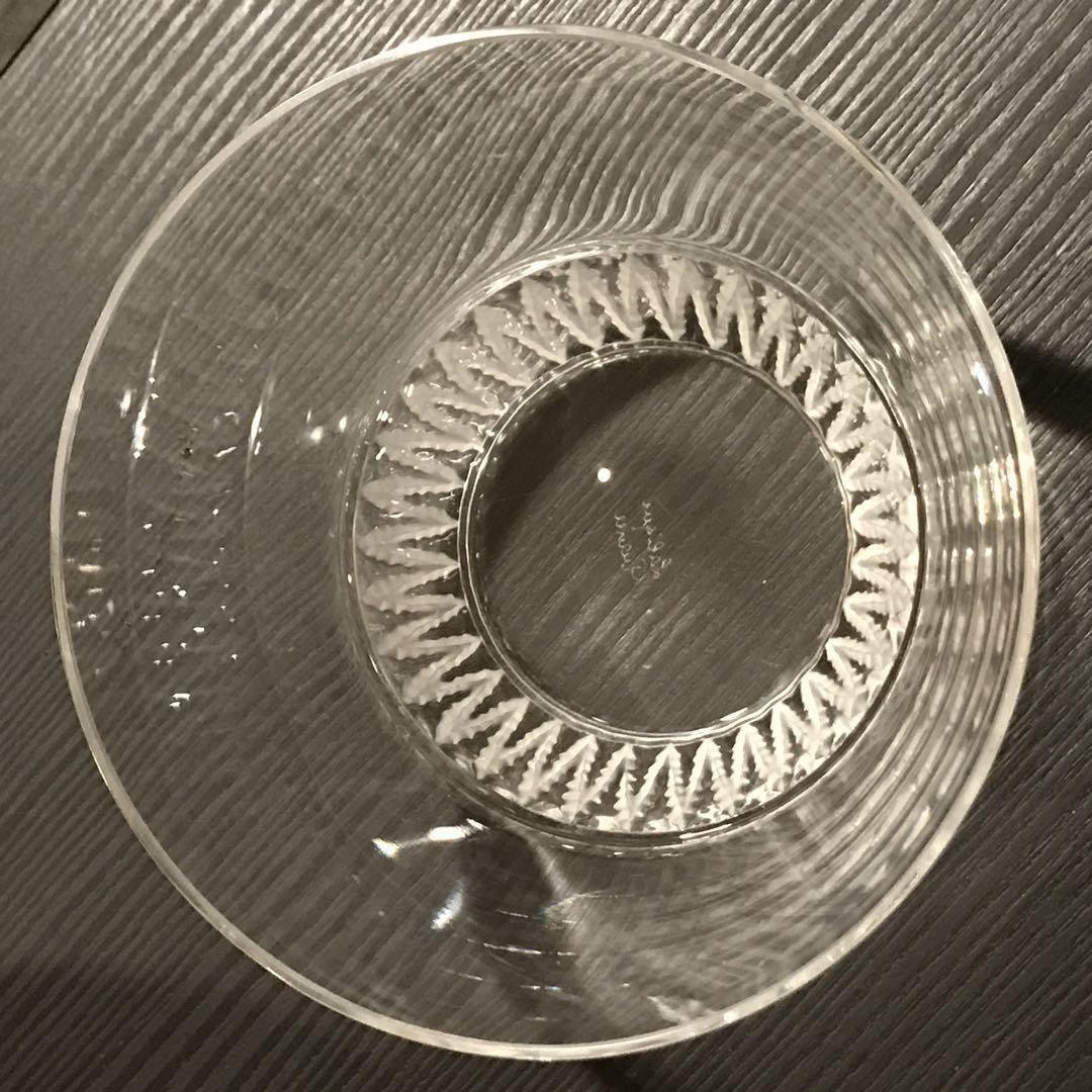 【極美品 送料込】ラリック クリスタル ボウル シェブレフォイユ LALIQUE 極美品 送料込】ラリック クリスタル ボウル シェブレフォイユ