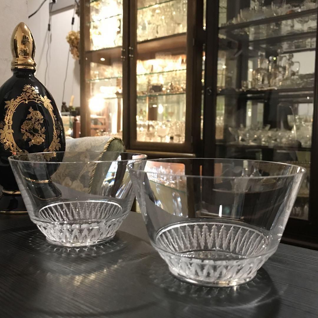 人気新品 希少ラリックLaliqueシャンピニーChampigny☆クリスタルサラダ 工芸品