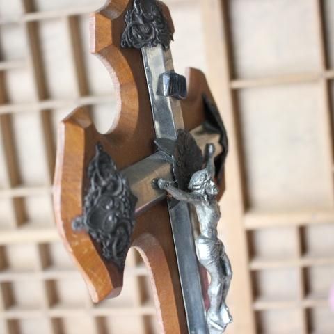 フランス ブロカント キツネの可愛らしい金属製オブジェ