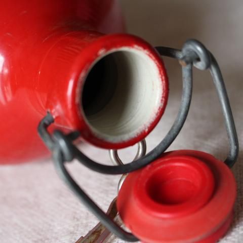 フランス製ヴィンテージの歴史感じるアルミ水筒