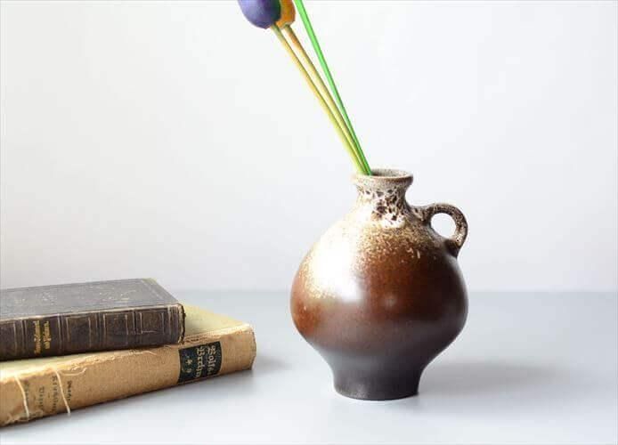 Ruscha Fat Lava　壺　花瓶　ベース　水差　ドイツ陶器 Ruscha Fat Lava 壺 花瓶 ベース 水差 ドイツ陶器 - メルカリ