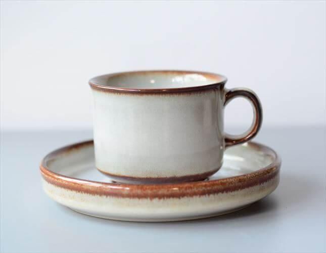 デンマーク製アンティークカップソーサー 重厚な雰囲気