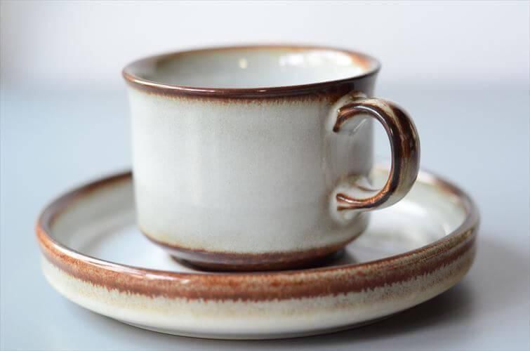 デンマーク製アンティークカップソーサー 重厚な雰囲気