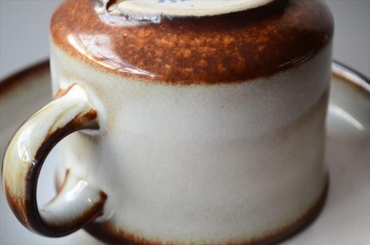 デンマーク製アンティークカップソーサー 重厚な雰囲気