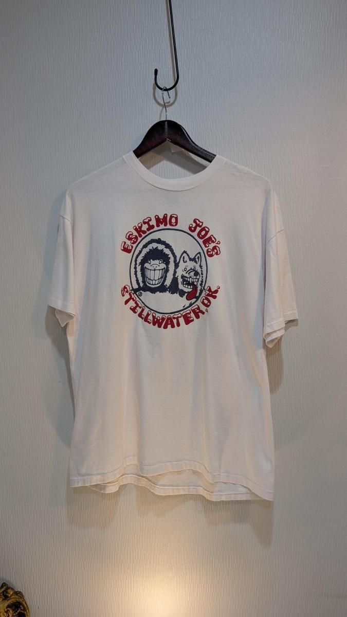 USA製ヘインズ 可愛い両面プリントTシャツ 白XL