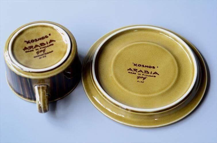 ヴィンテージフィンランド製ティーカップ希少なアラビアコスモス