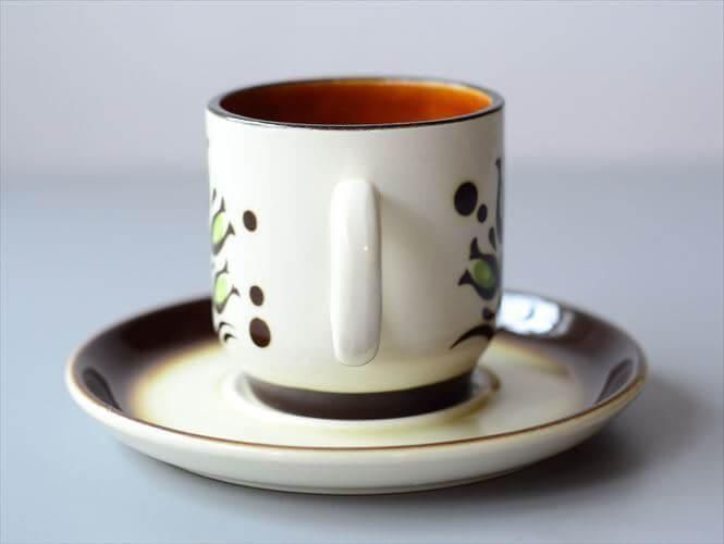 ベルギー製アンティークすずらん柄カップ＆ソーサー希少