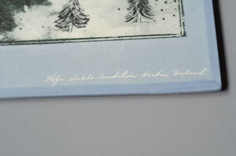 フィンランド製アンティーク陶板 ヘルヤ作の希少品