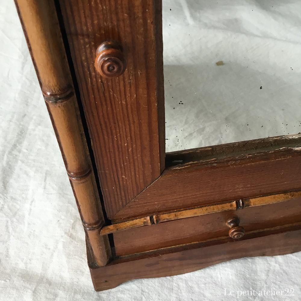 ドール 人形)フランス アンティーク バンブー アルモワール 洋服ダンス