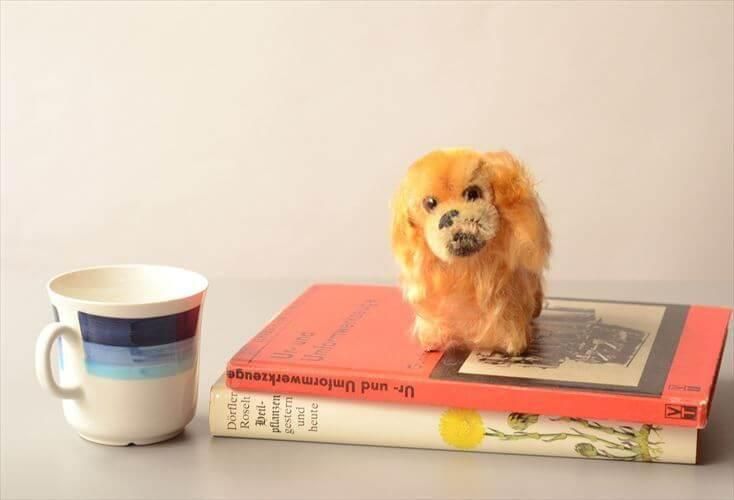 【アンティーク】シュタイフ Cookie 犬のぬいぐるみ犬 Steiff ドイツ製シュタイフぬいぐるみ 希少な1953-76年版