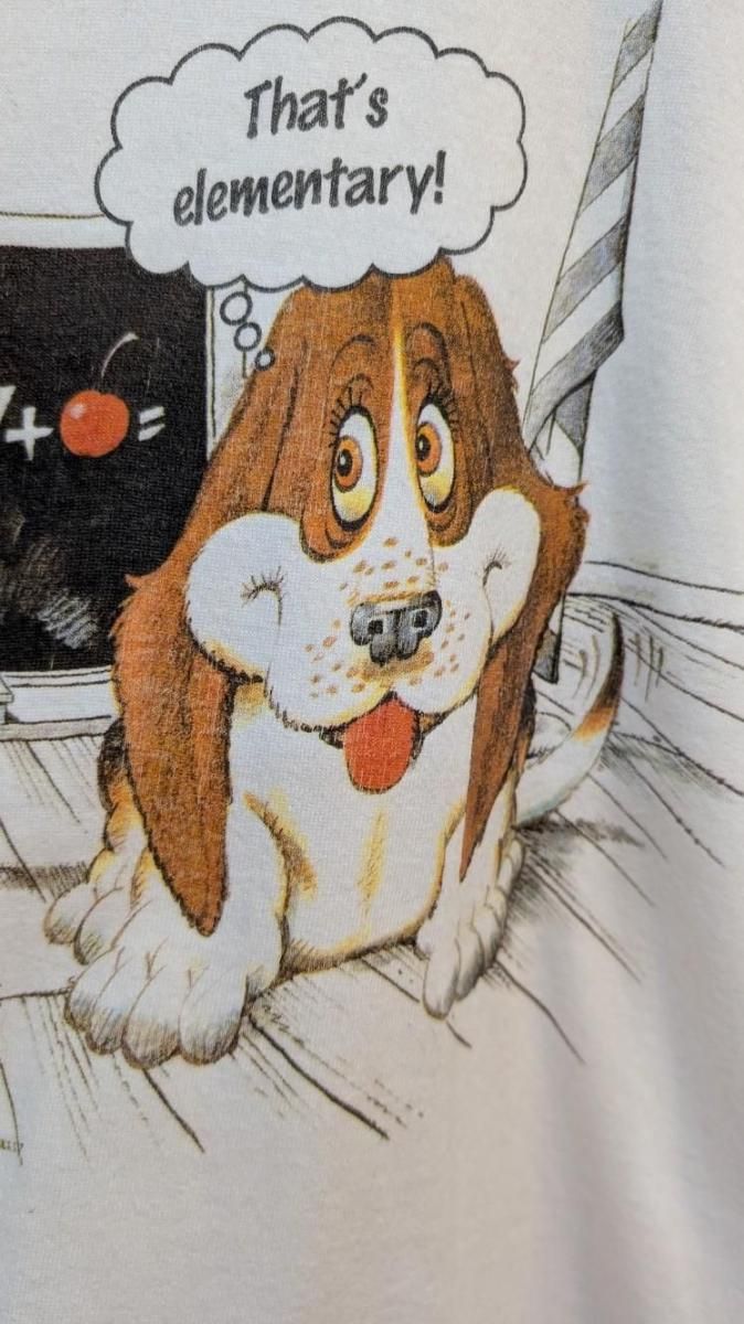 ヴィンテージUSA製 可愛い犬プリントTシャツXLサイズ