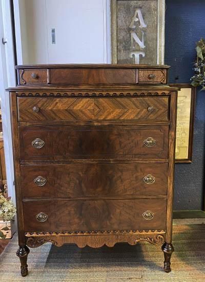 イギリス アンティーク 家具 トールボーイ チェスト タンス 収納 6465d