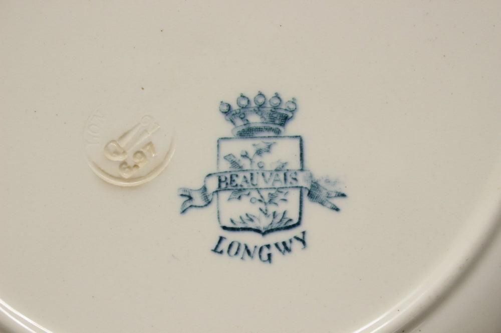 LONGWY窯『BEAUVAIS』平皿｜フランスアンティーク 直径24cm