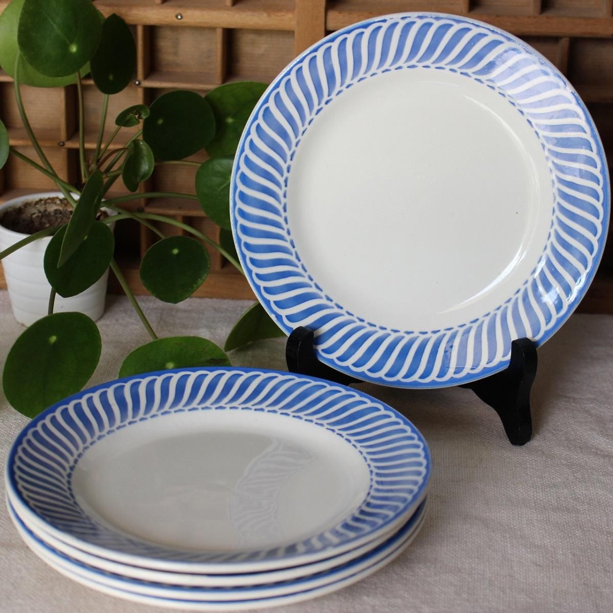 アンティーク プレート 5枚セット Digoin & Sarreguemines