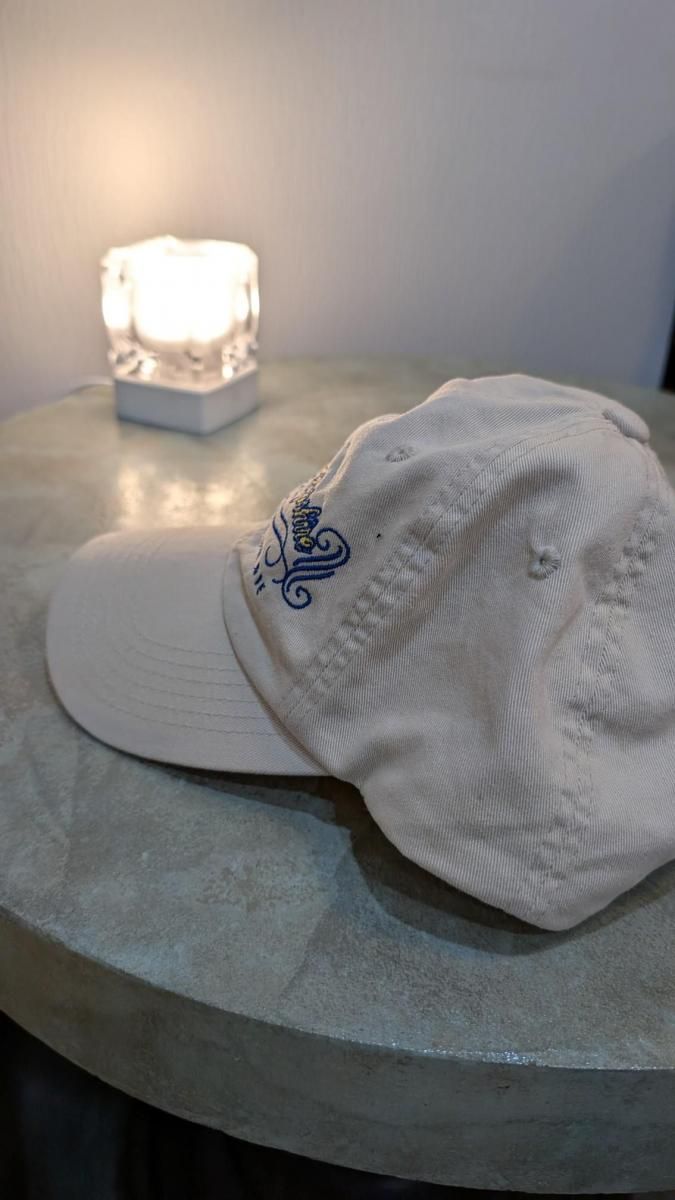 ヴィンテージUSA製 刺繍入りベージュCAP 調整可 WEST COAST